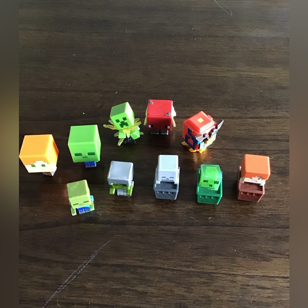 10 Piece Collection Minecraft Figures